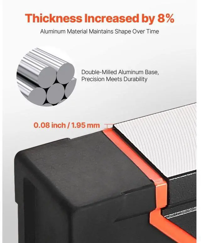 Alt view image 4 of 7 - VEVOR 6-Piece Torpedo Level, 78/48/32/24/16/10 Inch All Magnetic Levels Set, Bubble Vials Ruler for 45/90/180 Degree, Aluminum Alloy Magnetic Box Leveler Tool, Shock-Resistance, SAE and Metric Scale