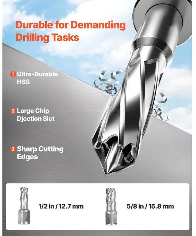 Alt view image 4 of 7 - VEVOR Magnetic Drill 1200W 2810 lbf Mag Drill Press 1.6 in Boring Diameter Yellow