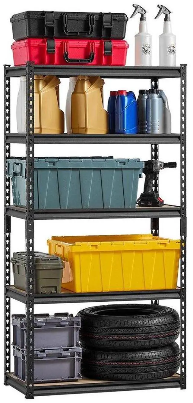 Main image of VEVOR Storage Shelves 16" D x 32" W x 62.8" H 5-tier Garage Storage Shelving