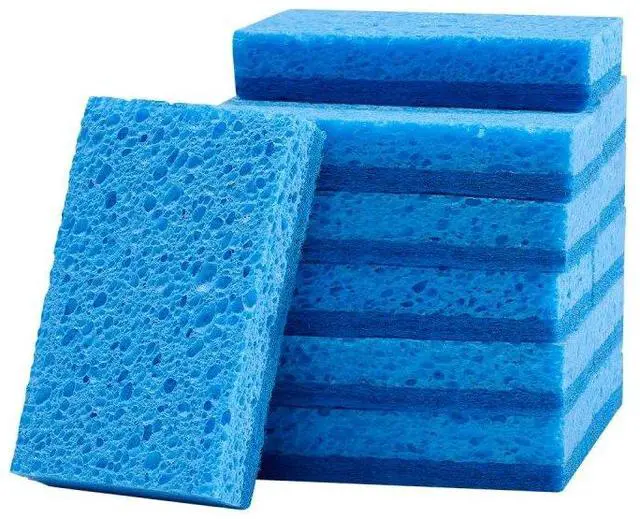 Main image of VEVOR Sponges, 12 Pcs Durable Natural Kitchen Sponges with Cellulose & Scrub Pad, Easy-to-Rinse Cleaning Sponges with Honeycomb Structure & Quick Water Absorption, Fit for Home Cleaning