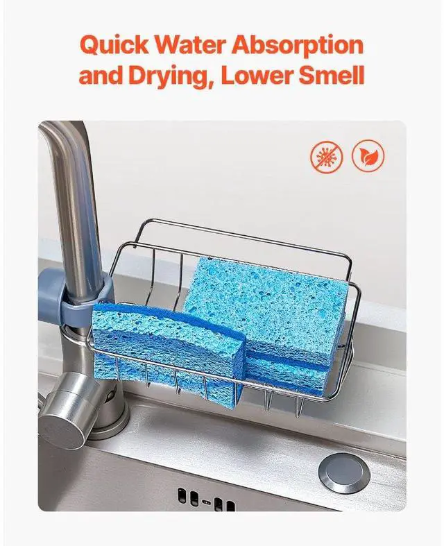 Alt view image 6 of 14 - VEVOR Sponges, 12 Pcs Durable Natural Kitchen Sponges with Cellulose & Scrub Pad, Easy-to-Rinse Cleaning Sponges with Honeycomb Structure & Quick Water Absorption, Fit for Home Cleaning