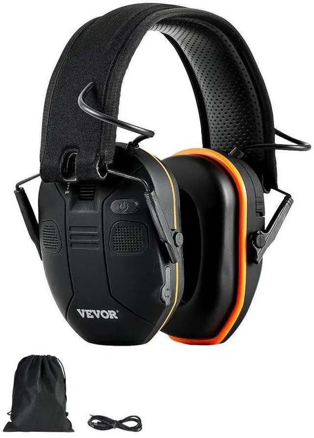 Main image of VEVOR Safety Earmuffs Bluetooth Hearing Protection Ear Muffs Noise Reduction NRR23dB