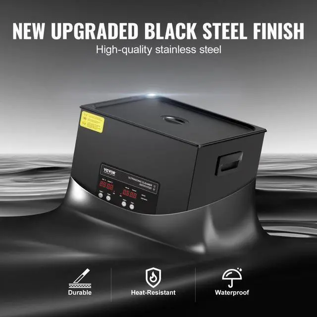 Alt view image 5 of 7 - 15L Ultrasonic Cleaner Cleaning Machine with Basket Heater and Timer 360W