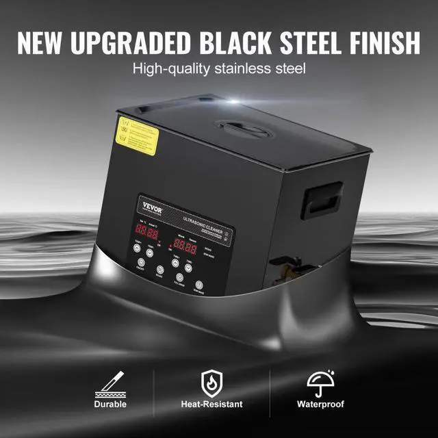 Alt view image 5 of 7 - 10L Ultrasonic Cleaner Cleaning Machine with Basket Heater and Timer 240W