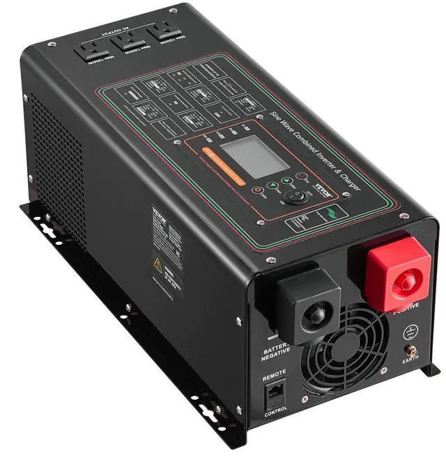 Main image of VEVOR 3000W Pure Sine Wave Inverter Charger DC 24V to AC 120V Power Inverter