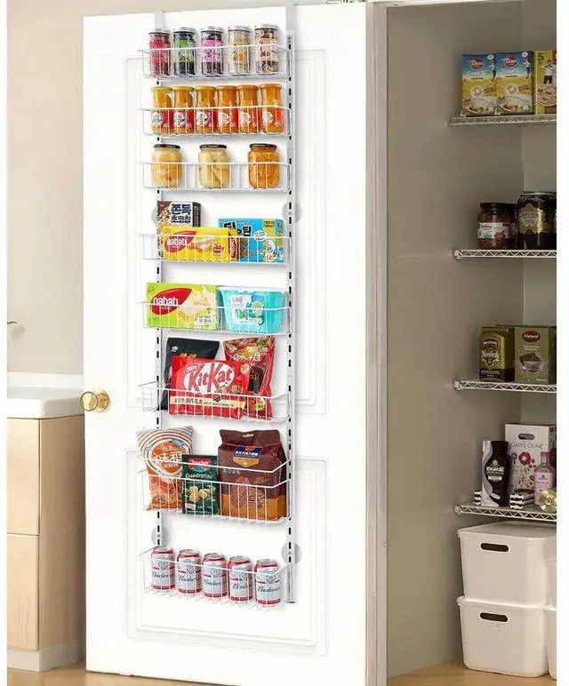 Main image of VEVOR 8-Tier Over the Door Pantry Organizer Hanging Storage Rack Adjustable Kitchen