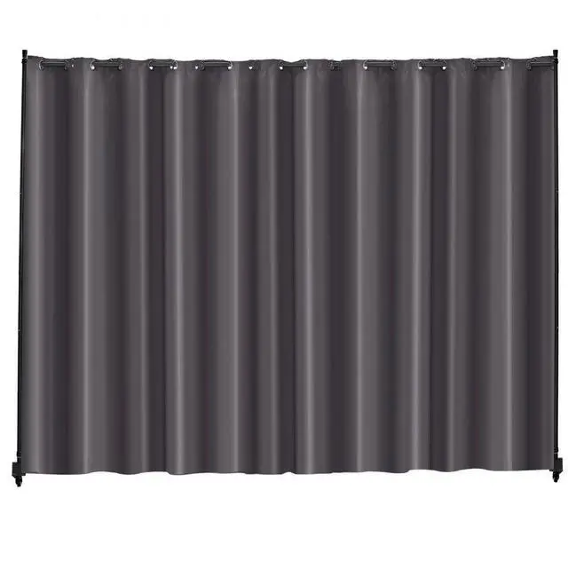 Main image of VEVOR Room Divider, Portable Panel Room Divider with Wheels Curtain Divider Stand, Freestanding Room Divider Privacy Screen for Office, Bedroom, Dining Room, Study