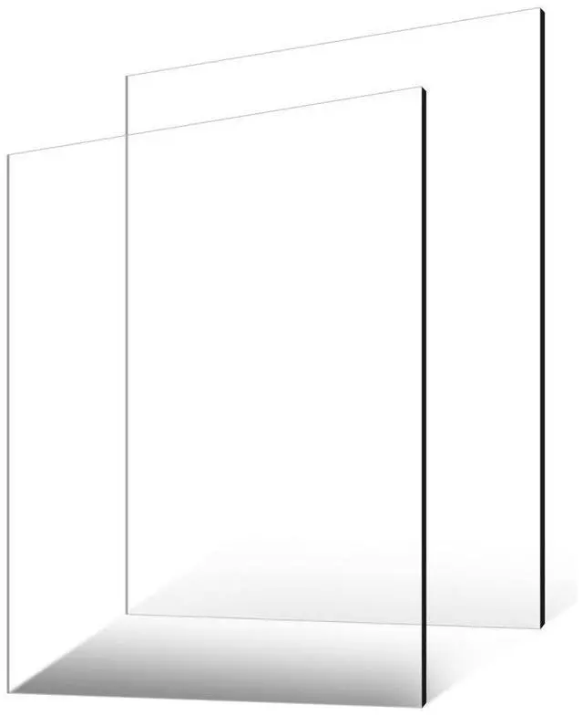 Main image of VEVOR Plexiglass Acrylic Sheet, 2-Pack Plastic Sheets, 24 x 36 Inch 1/4 Inch Thick Clear Plastic Cast Transparent Glass for Crafting Projects, Replacement Picture Frame Glass, DIY Display, Easy to Cut