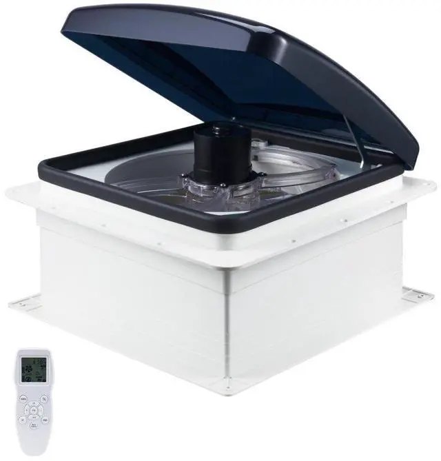 Main image of RV Vent Roof Fan 14 inch 10-Speed Reversible with Remote Control