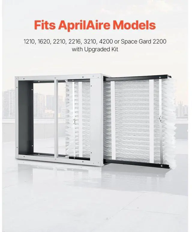 Alt view image 2 of 7 - VEVOR Air Filters MERV 13 Electrostatic Pleated HVAC Furnace Filter 4-Pack 20 x 25 x 4