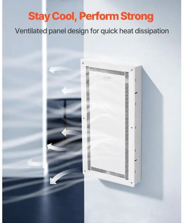 Alt view image 5 of 7 - VEVOR Structured Media Enclosure 28 in Recessed in-Wall TV Media Box with Cover