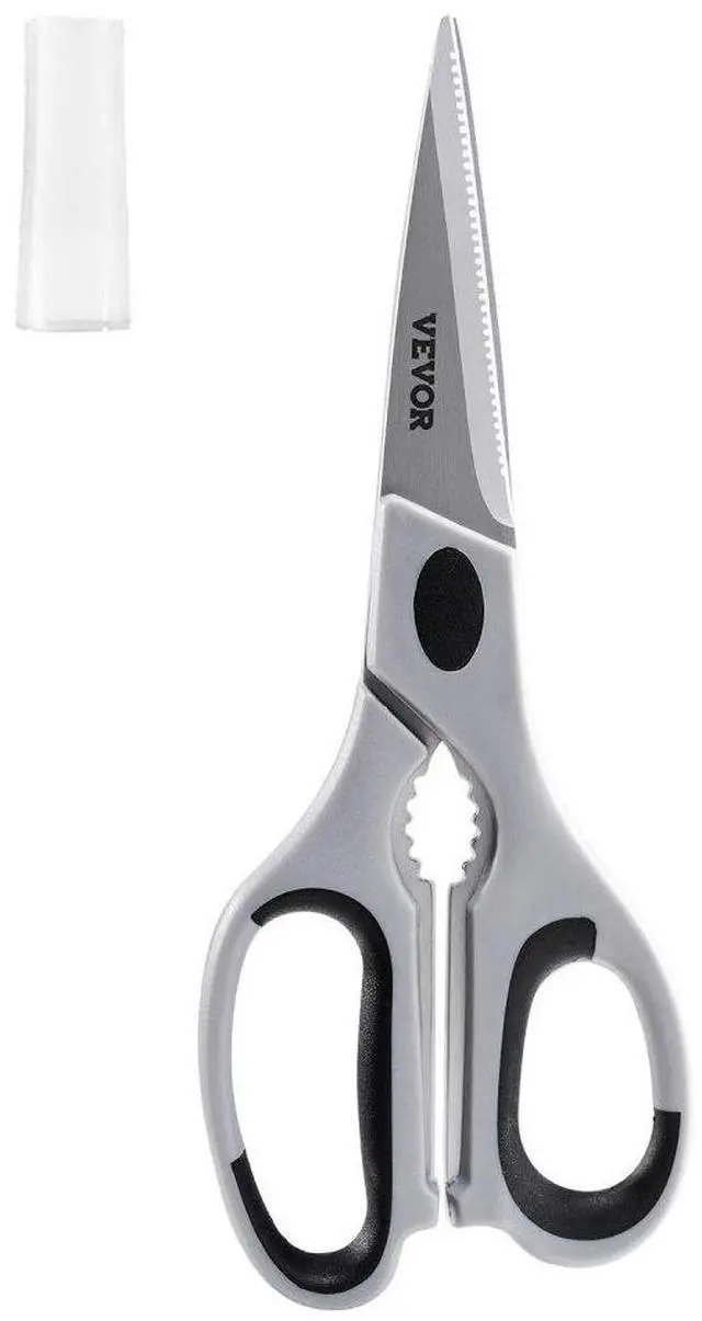 Main image of VEVOR Kitchen Scissors Stainless Steel Kitchen Shears Protective Sheath Grey