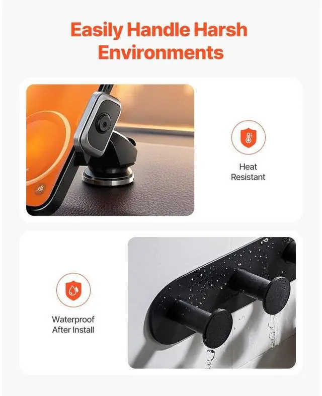 Alt view image 3 of 14 - VEVOR Double Sided Tape Heavy Duty, 16 ft Nano Mounting Tape(3 Pack), Strong Adhesive & Reusable, Clear Two Sided Wall Tape, Removable Poster Picture Hanging Strips for Home Office Car Outdoor Use