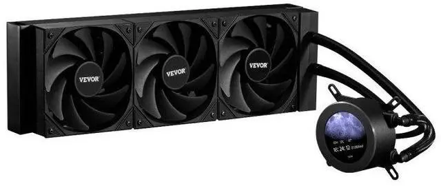 Main image of VEVOR CPU Liquid Cooler AIO CPU Water Cooler with 3 PWN Fans(120 mm) Intel AMD