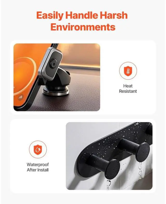 Alt view image 3 of 14 - VEVOR Double Sided Tape Heavy Duty, 16 ft Long Nano Mounting Tape, Strong Adhesive & Reusable, Clear Two Sided Wall Tape, Removable Poster Picture Hanging Strips for Home, Office, Car, Outdoor Use