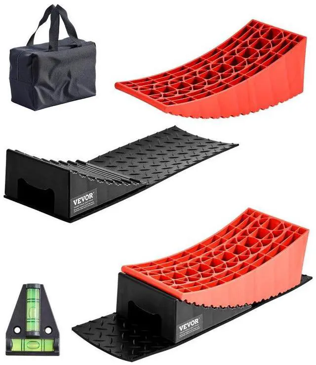 Main image of VEVOR Camper Levelers 2 Packs RV Leveling Blocks 8818.5 lbs 4" Leveling Height