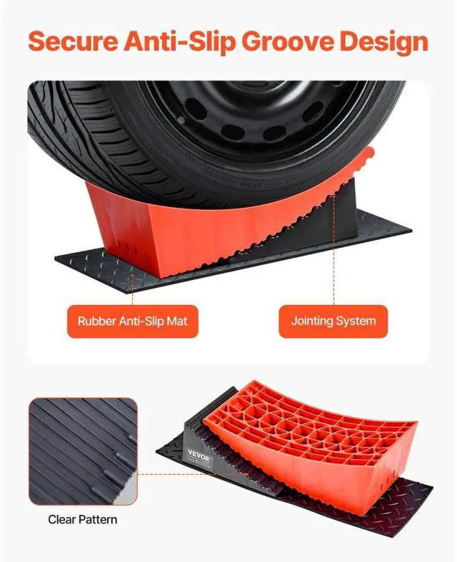 Alt view image 3 of 7 - VEVOR Camper Levelers 2 Packs RV Leveling Blocks 8818.5 lbs 4" Leveling Height