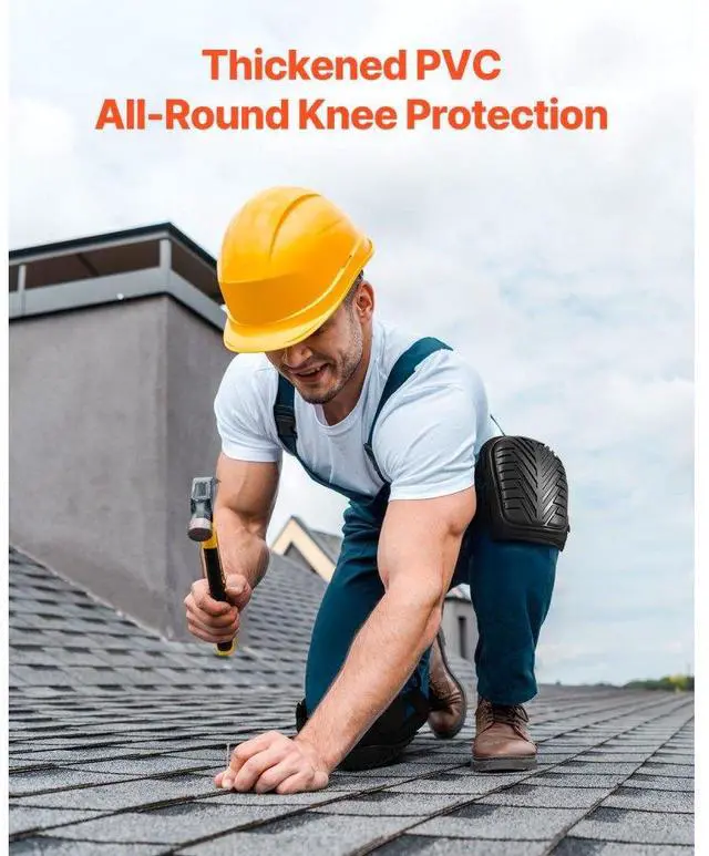 Alt view image 3 of 7 - VEVOR Knee Pads for Work Heavy Duty Construction Knee Pads Soft Foam Gel Cushion