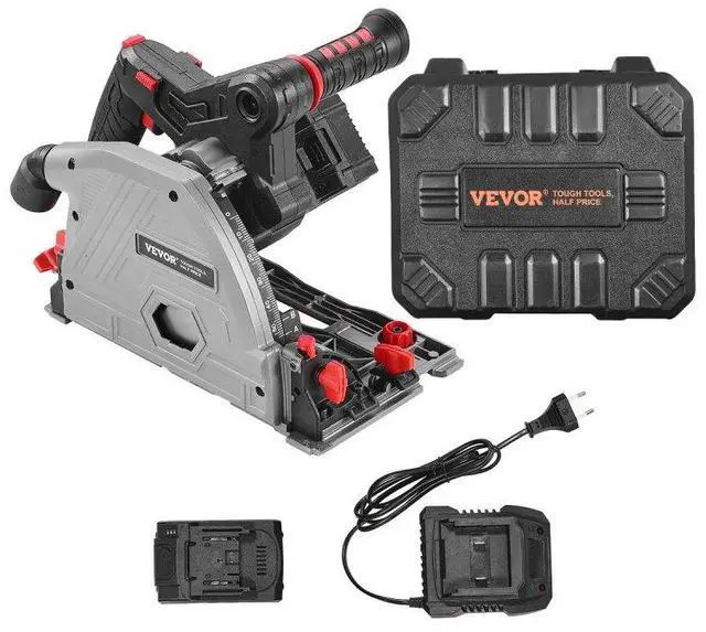 Main image of VEVOR Cordless Track Saw 5-1/2 in Plunge-Cut Circular Saw Kit 20V Battery (Tool Only)