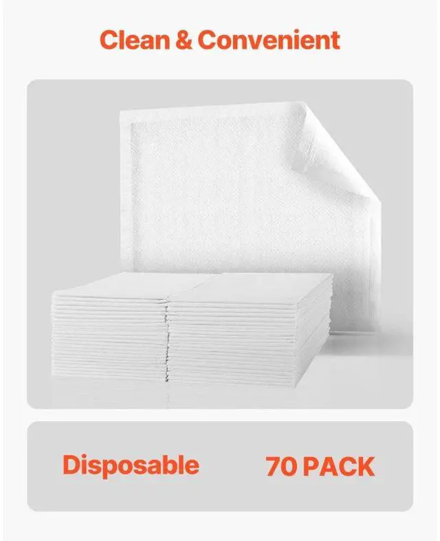 Alt view image 5 of 7 - VEVOR Disposable Underpads 30"x36" Incontinence Bed Pads for Bed Sofa Mattress 70 Pack