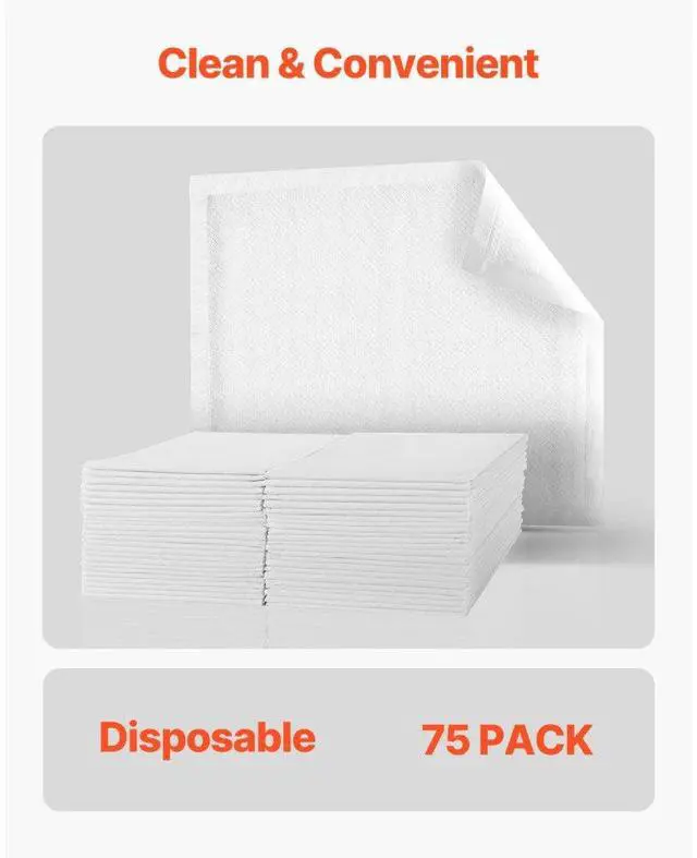 Alt view image 5 of 7 - VEVOR Disposable Underpads 30"x36" Incontinence Bed Pads for Bed Sofa Mattress 75 Pack