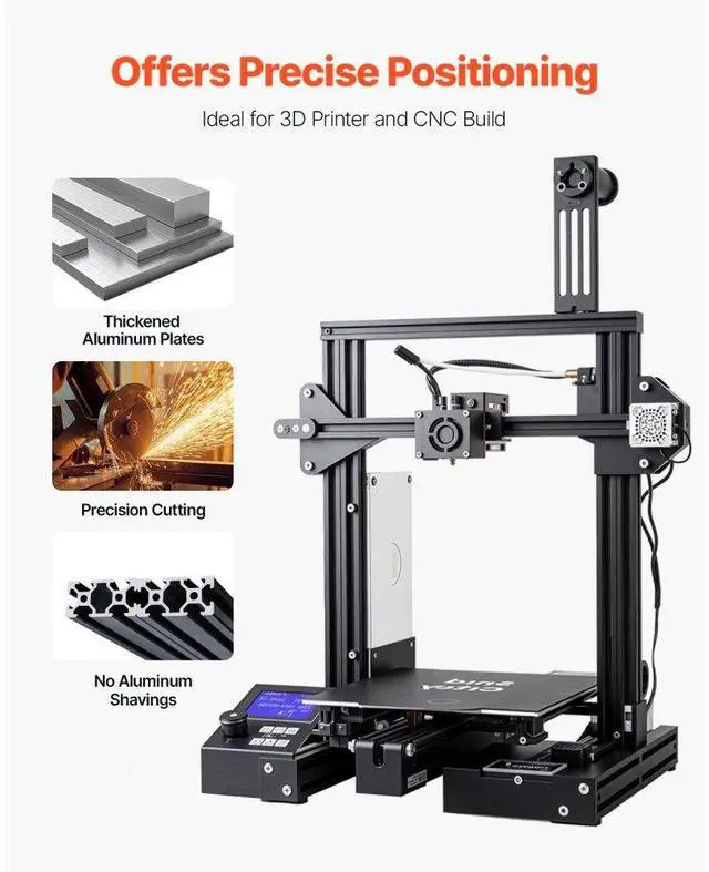Alt view image 5 of 7 - VEVOR 4PCS 39.4 in (1000 mm) T Slot 2040 Aluminum Extrusion Anodized Linear Rail