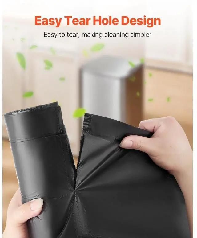 Alt view image 5 of 7 - VEVOR Drawstring Trash Bags Tall Kitchen Bags 30 Gallon 50 Count Garbage Bag