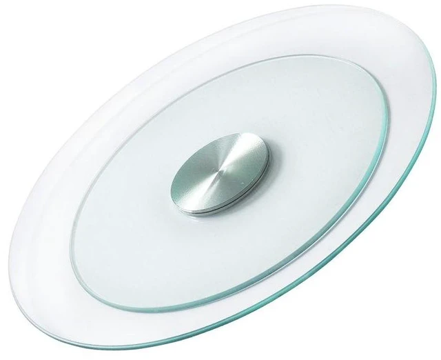 Main image of VEVOR 20 in Glass Lazy Susan Turntable, 360° Rotation Round Clear Tabletop Rotating Tray, Tempered Glass Dining Table Centerpiece, Smooth and Silent Spin, for Family Gatherings, Banquets & Weddings