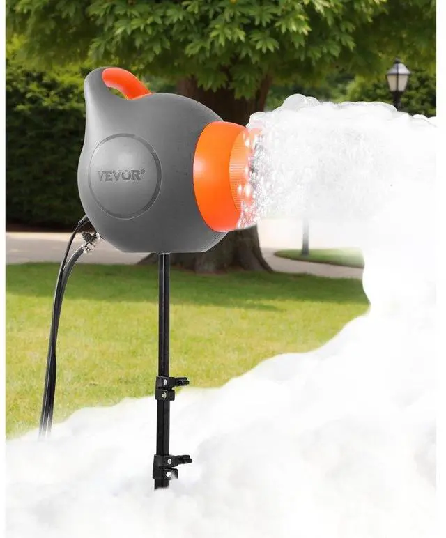 Main image of VEVOR Foam Machine, 115 W Party Foam Cannon, Portable Foam Maker with a Tripod Stand, Powerful Foam Party Machine, for Backyard, Pool, Outdoor Events, Birthdays, Celebrations and Party, Grey & Orange