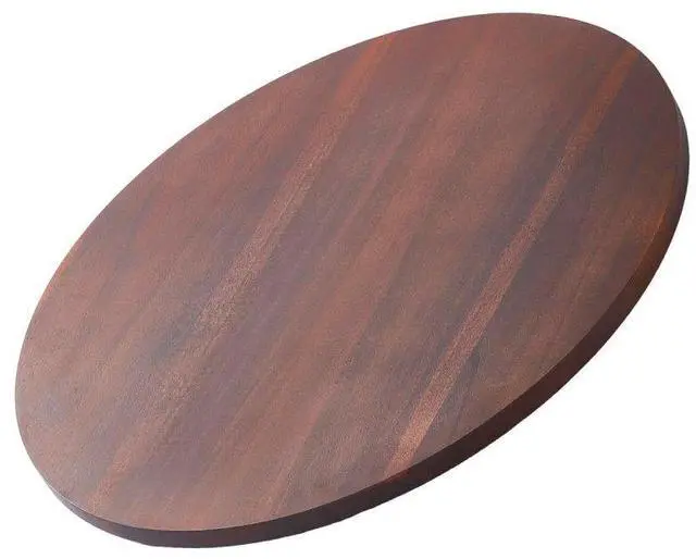 Main image of VEVOR 24 in Wood Lazy Susan Turntable, 360° Rotation Round Clear Tabletop Rotating Tray, Acacia Wood Dining Table Centerpiece, Smooth and Silent Spin, for Family Gatherings, Banquets and Weddings