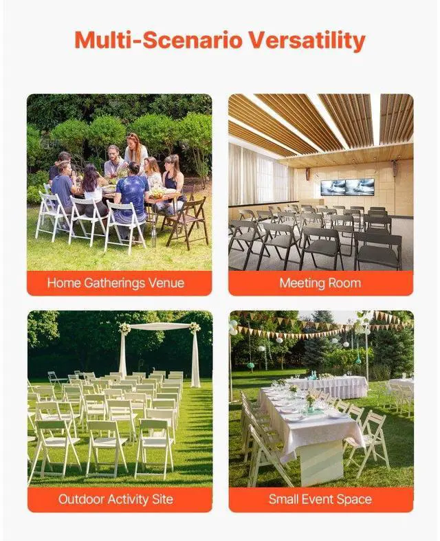 Alt view image 6 of 7 - VEVOR Folding Chair Rack Cart for 60 Chairs of 500LBS Casters/Locking Wheels