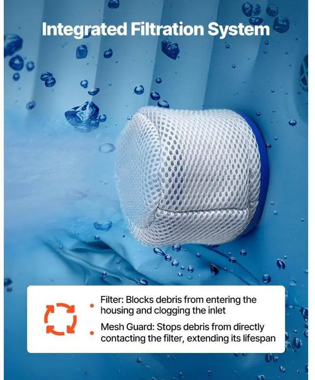 Alt view image 4 of 14 - Inflatable Hot Tub 4 to 6 Person 81.9 x 26in Round Portable Outdoor Spa 130 Jets