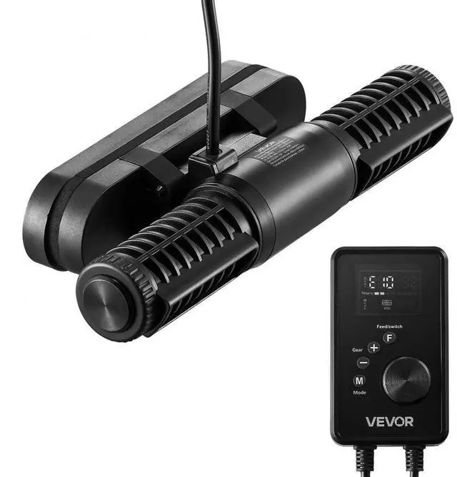 Main image of VEVOR Aquarium Wave Maker Adjustable Cross Flow Pump with Controller 15W 1428 GPH