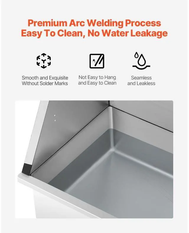 Alt view image 3 of 7 - 34 inch Dog Grooming Bath Tub Stainless Steel w Faucet for Pets