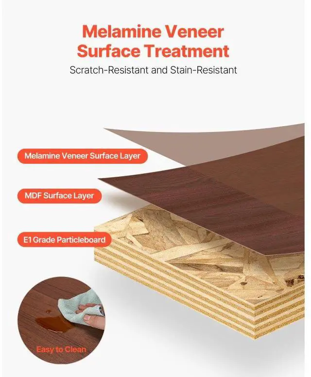 Alt view image 5 of 7 - VEVOR Floating TV Stand, 60" Wall Mount Entertainment Center with Adjustable Shelf & Sliding Doors, 2 Tiers Floating TV Shelf with Storage Cabinet for DVD Player, Cable Box, Game Console, Walnut