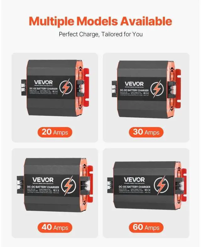 Alt view image 7 of 7 - 12V 30A DC to DC Charger Battery Charger 375W for Lead-Acid and Lithium AGM GEL