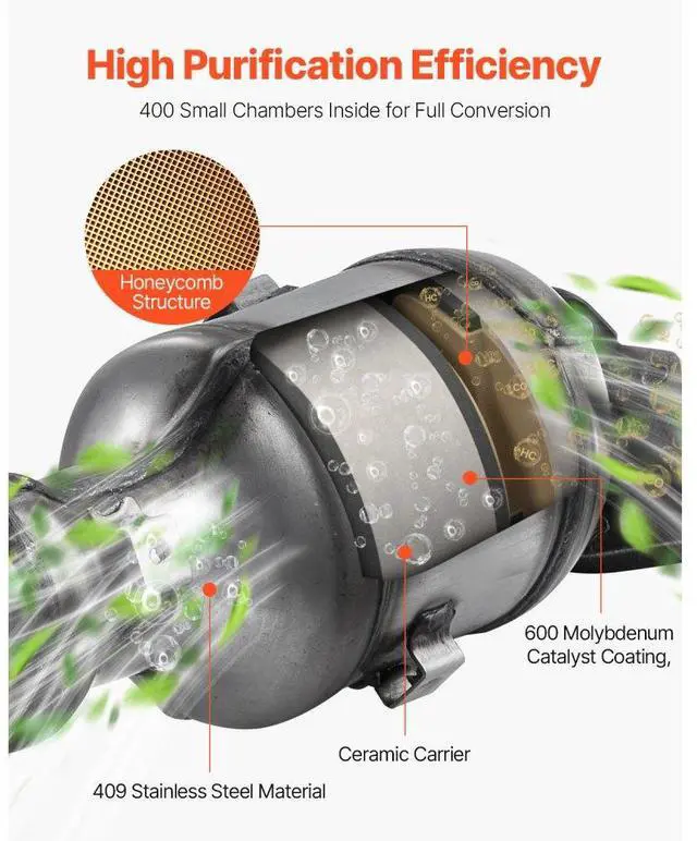 Alt view image 3 of 7 - Catalytic Converter Compatible with Nissan Altima 2007-2013 2.5L Front 674-933