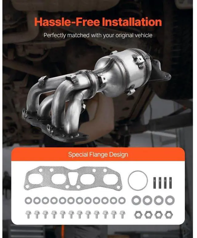 Alt view image 6 of 7 - Catalytic Converter Compatible with Nissan Altima 2007-2013 2.5L Front 674-933