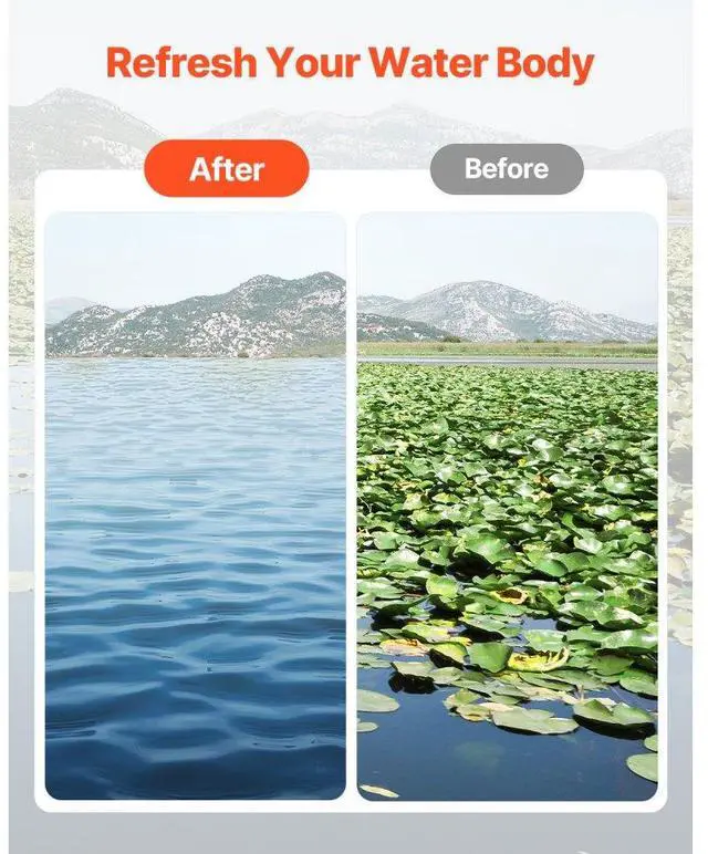 Alt view image 5 of 7 - 32x6.3 in Pond Aquatic Weed Rake Double-Sided Lake Weed Removal Rake 30ft Rope