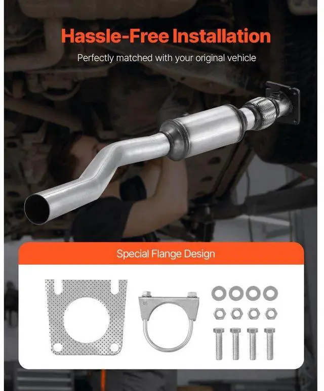 Alt view image 6 of 7 - Catalytic Converter Compatible with Chrysler Dodge Jeep 2.4L L4 Front 54735