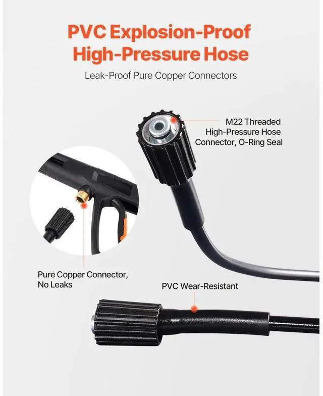 Alt view image 5 of 7 - Electric Pressure Washer Max 2700 PSI 1.8 GPM with Nozzles & Foam Cannon