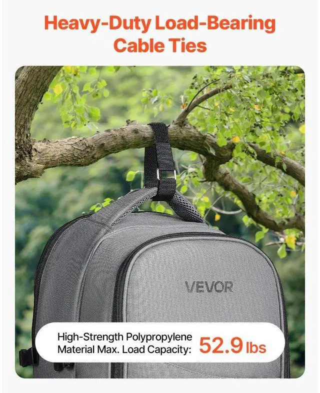 Alt view image 2 of 7 - Cable Ties 393.7-Inch Hook and Loop Reusable Cord Ties with 50 Metal Buckles