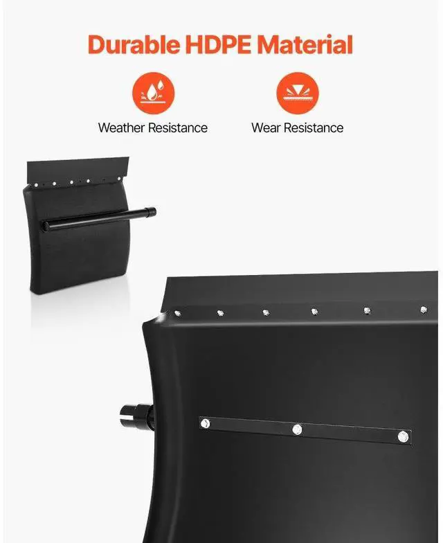 Alt view image 2 of 7 - Quarter Fenders for Semi Trucks 24"x24" with Tube Bracket Mounting Hardware