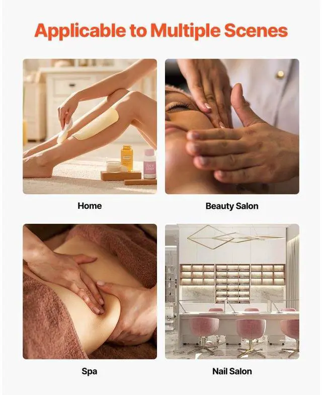 Alt view image 6 of 7 - VEVOR Double Wax Warmer 1200ML Professional Dual Wax Heater Pot for Hair Removal