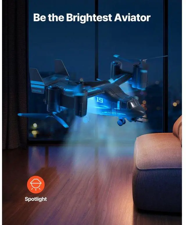 Alt view image 4 of 7 - RC Helicopter 4 Channel Remote Control Aircraft Wing Light Kid Toy Present