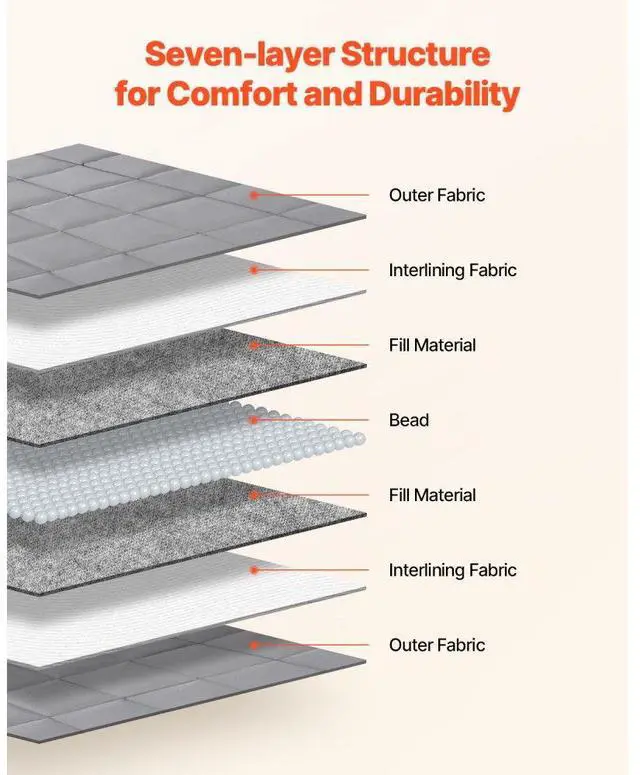 Alt view image 3 of 7 - Weighted Blanket 25lb 88 x 104" King Size Cooling Breathable Heavy Blanket