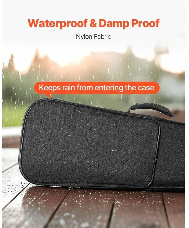 Alt view image 5 of 7 - Portable Nylon Fabric 4/4 Full Size Violin Case Anti-Scratch Travel Carrying Bag