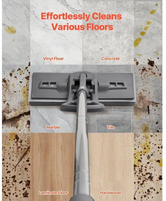 Alt view image 5 of 7 - VEVOR Sponge Mop Replacement, 2-Piece, High Density Wider PU Sponge Mop Head Replacement with Hook & Loop, High Absorbency Head Replacement for VEVOR DS1362 Sponge Mop, Fit for Various Floors