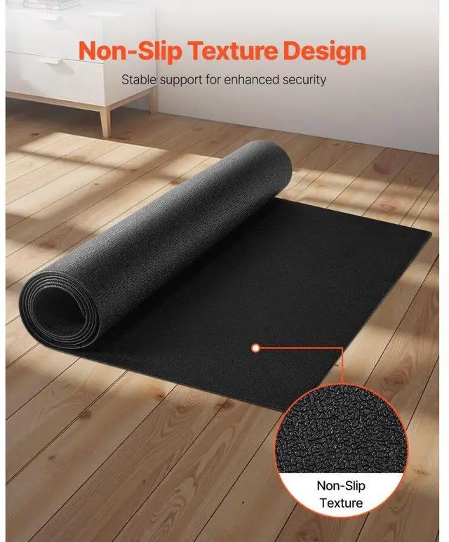Alt view image 4 of 7 - Treadmill Mat for Carpet Floor 0.16" Thick 36"x79" Exercise Equipment Mat