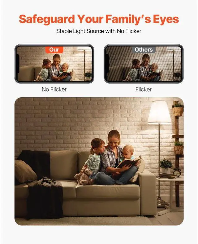 Alt view image 4 of 7 - 6 Pack Edison Bulbs LED A19 4.5W Dimmable 450 Lumens 2700K E26 Antique